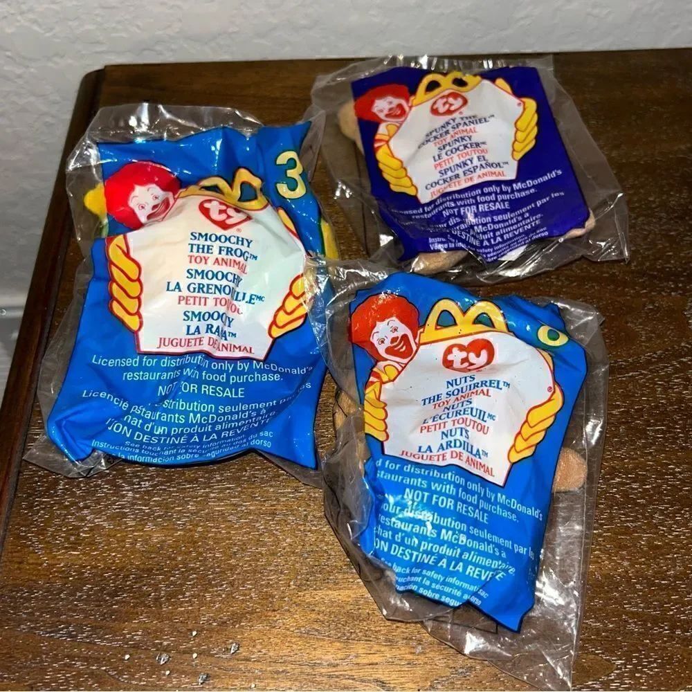 Vintage Ty Beanie McDonalds Happy Meal Toys (3)